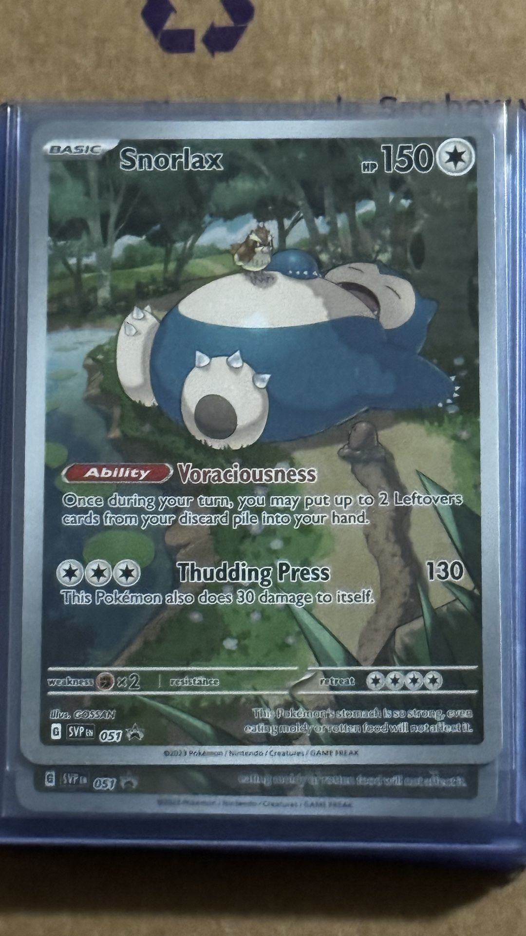 Snorlax SVP EN 051 Black star promo