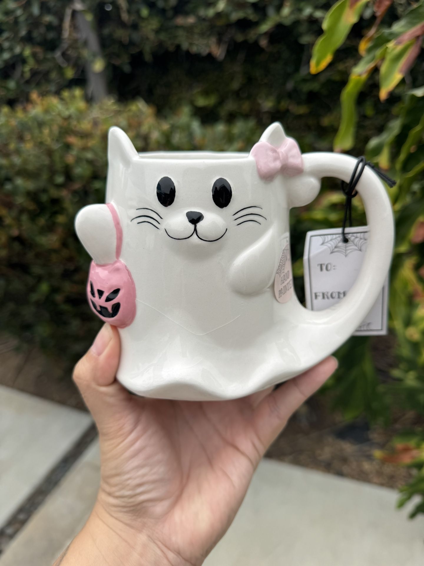 Cat Ghost Halloween Mug