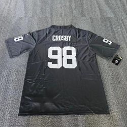 Raiders Crosby Black Jerseys $60ea Firm S M L Xl 2x 3x 