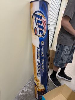 Miller Lite Tall Cylindrical Display Sign