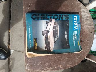 Chilton Toyota Camry 1983_92 Repair Manuel 