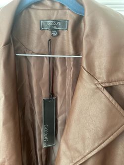 Imitation leather coat, Chocolate brand