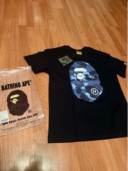 A bathing ape blue ape head shirt(size medium)