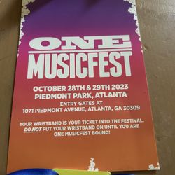 ONE MUSIC FEAST CONCERT PASSES