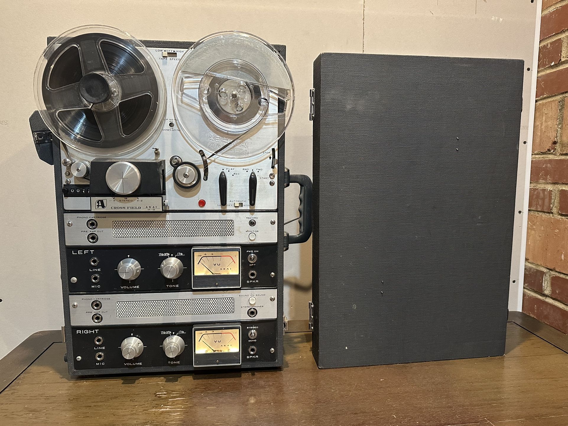 Akai M-8 Reel To Reel Cross Field Dual AMP