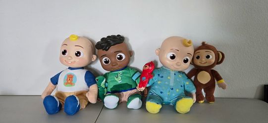 CoComelon Musical JJ, Cody, Sleep JJ & Monkey Plush Toy Lot - Interactive Set