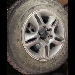 1 X 265/65r17 6x5.5 6x139.7 Stock Gx470 Rims With 100% Tire Treads !!!!!