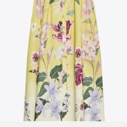 Zara Maxi Yellow Floral Dress