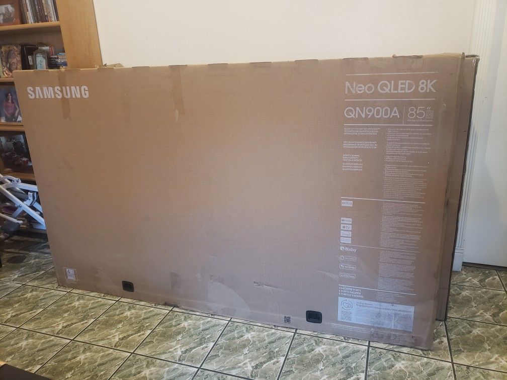 Tv Samsung 85", 8k, QN900A, 2021 Model, Slim, Alexa, Google, Excellent