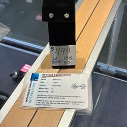 Lap Grown Diamond Earrings $499 With 25% Off ( Located At 1015 Summit Ave Greensboro) 