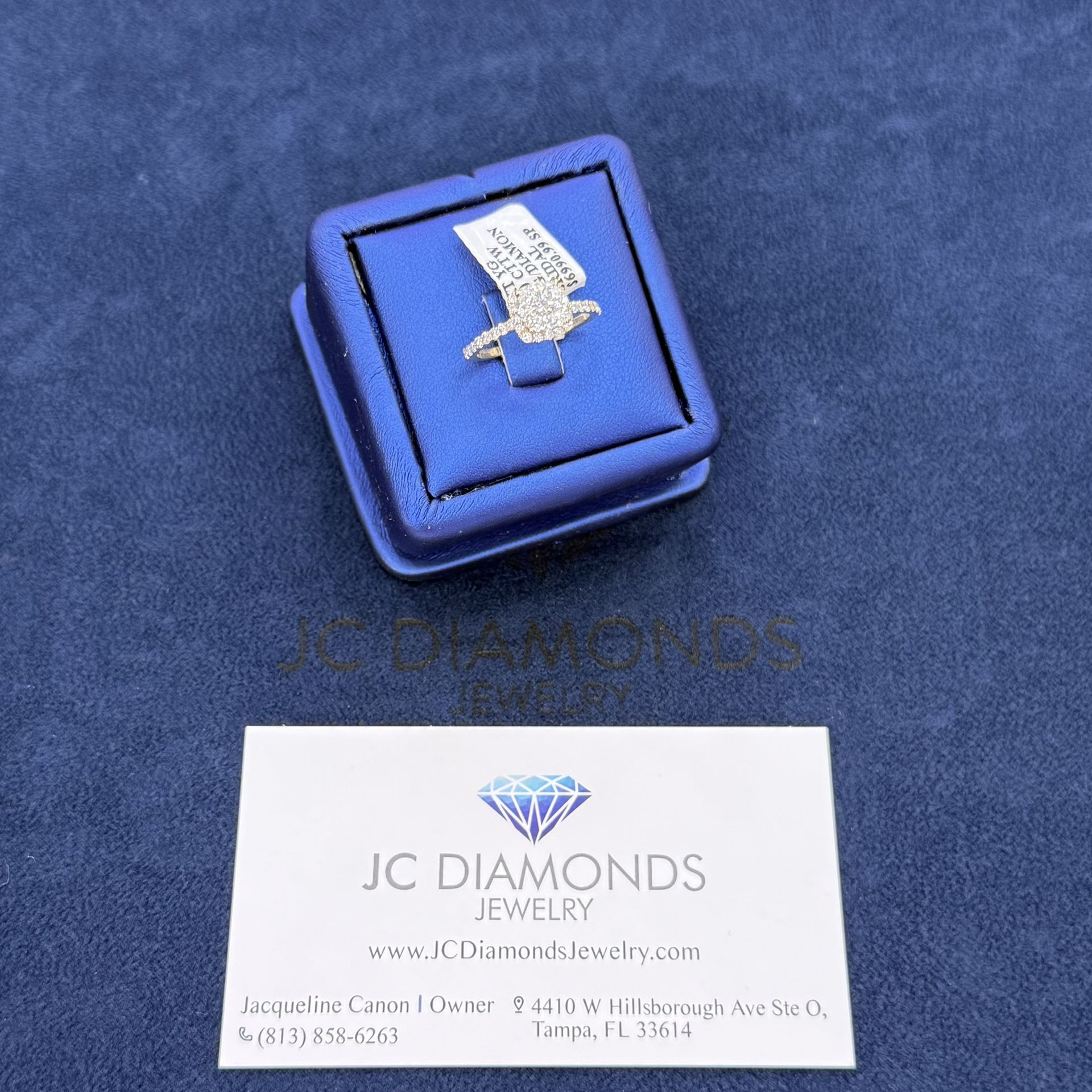 Ring Engagement 14k Gold Diamonds Real
