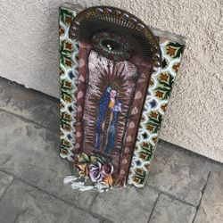 Vintage Hand Made Heavy religious Wall Decor