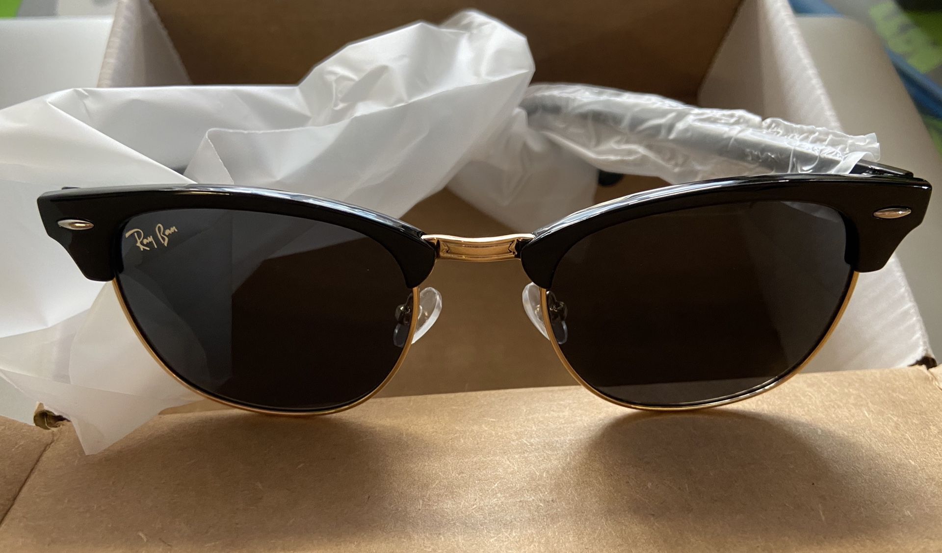Designer sunglasses polished black