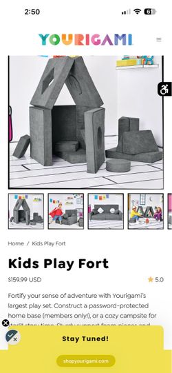 Kids play fort