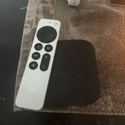 Apple tv box with remote