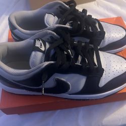 Nike Dunk Low Swoosh Black Grey 
