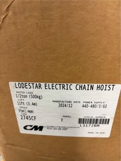 1/2 ton Electric Chain Hoist