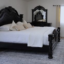 Cal King Bed Frame With Dresser Mirror