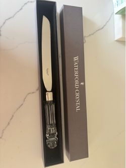 Waterford crystal Lismore bridal knife 12 inches in box