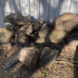 Firewood wood weathered old