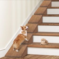 6 brown pet stair ramps for old/injured pets