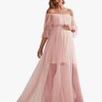 Baby Pink Maternity Dress Plus Size