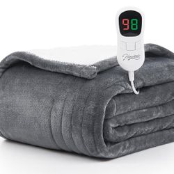 Homemate Heated Blanket Electric Throw - 50"x60" Heating Blanket