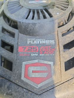 Craftsman 7.25HP 163cc Briggs & Stratton Platinum Engine [***FOR PARTS / REPAIR***]
