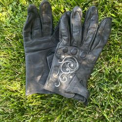 Street & Steel Leather MC Riding Gloves