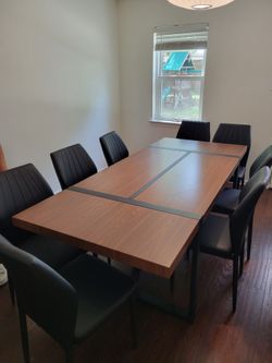Farmhouse Industrial Dining Set w/chairs