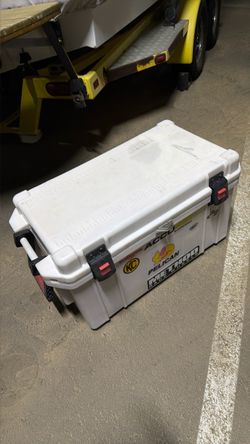 Pelican insulated cooler ice chest made in the USA
