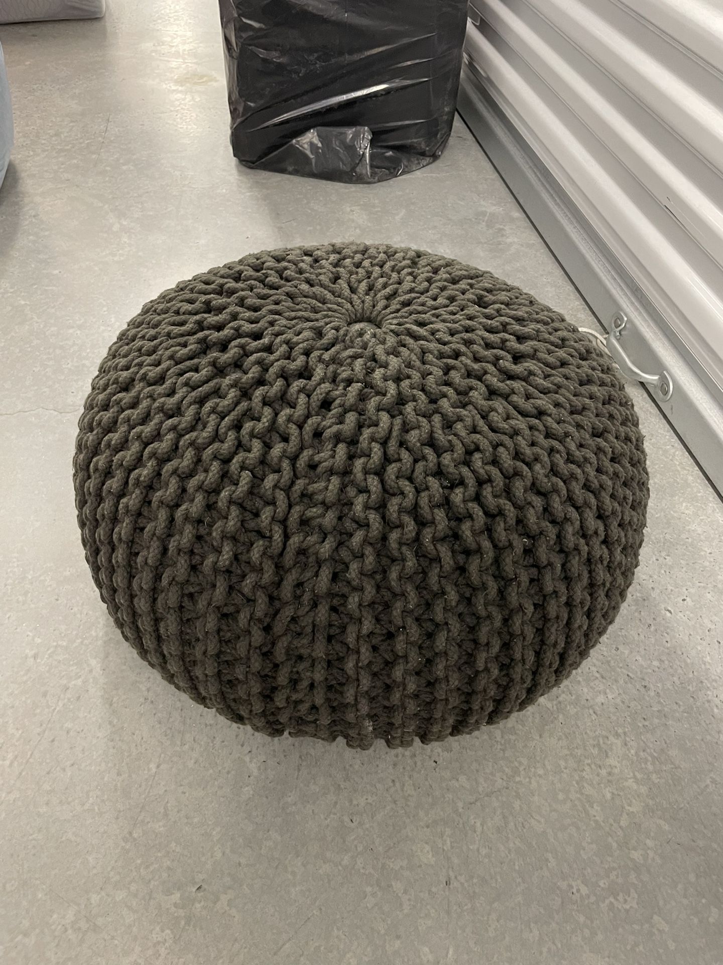 Woven Ottoman - CB2 Brand 