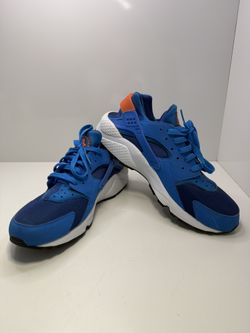 Nike Air Huarache Run 318429-402 Size 11.5 Blue/Orange White Retro 2014 No Box