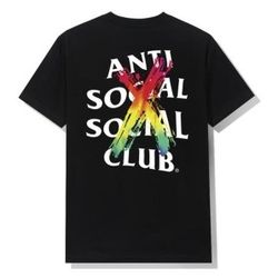 Anti Social Social Club " Cancled Rainbow Tee " Black XXL