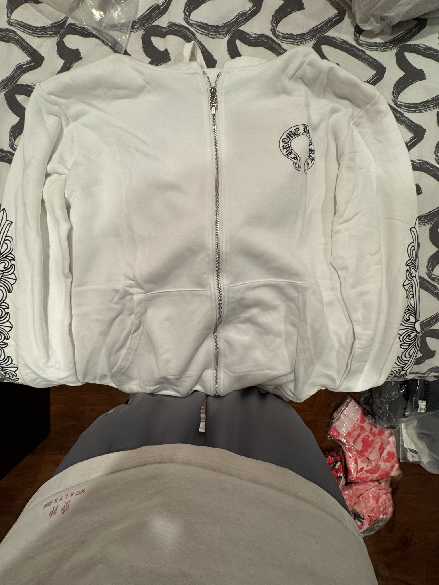 Chrome Hearts White and Black Jacket Size M