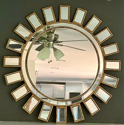 Rustic Metal Mirror Decor