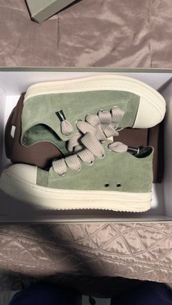Rick Owens Low-Top Suede Sneakers (41)