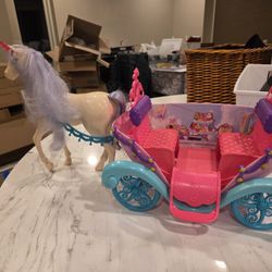 Barbie Horse And Carriage