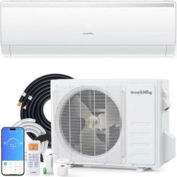 18000 BTU Mini Split AC & Heater, 20 SEER2 WiFi Inverter Air Conditioner