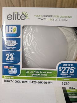 Elite LED Low Profile Surface Mount Light Kit RL677
