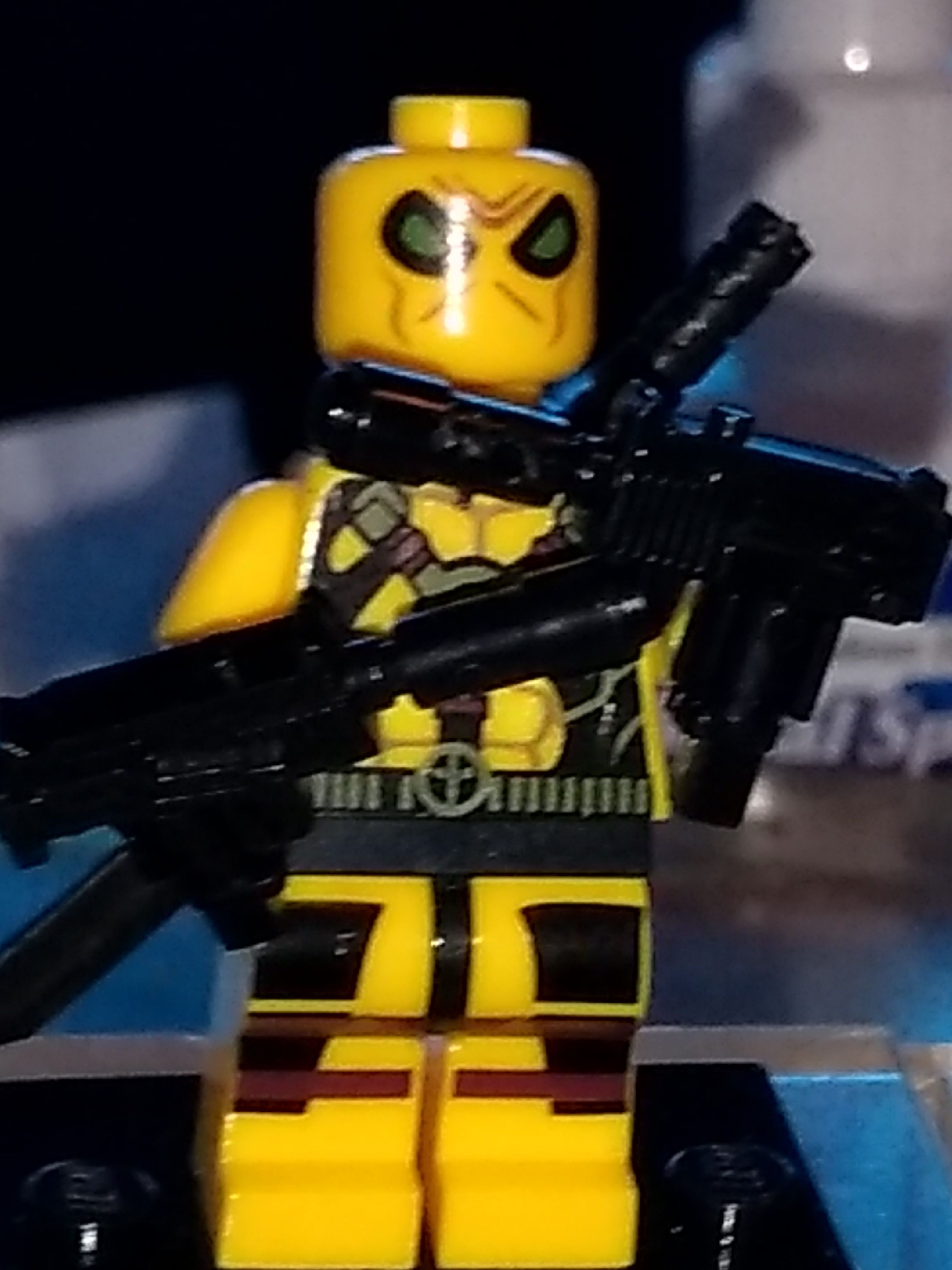 Yellow Deadpool Custom Minifigure