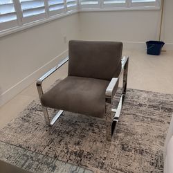 Restoration hardware suede chairs