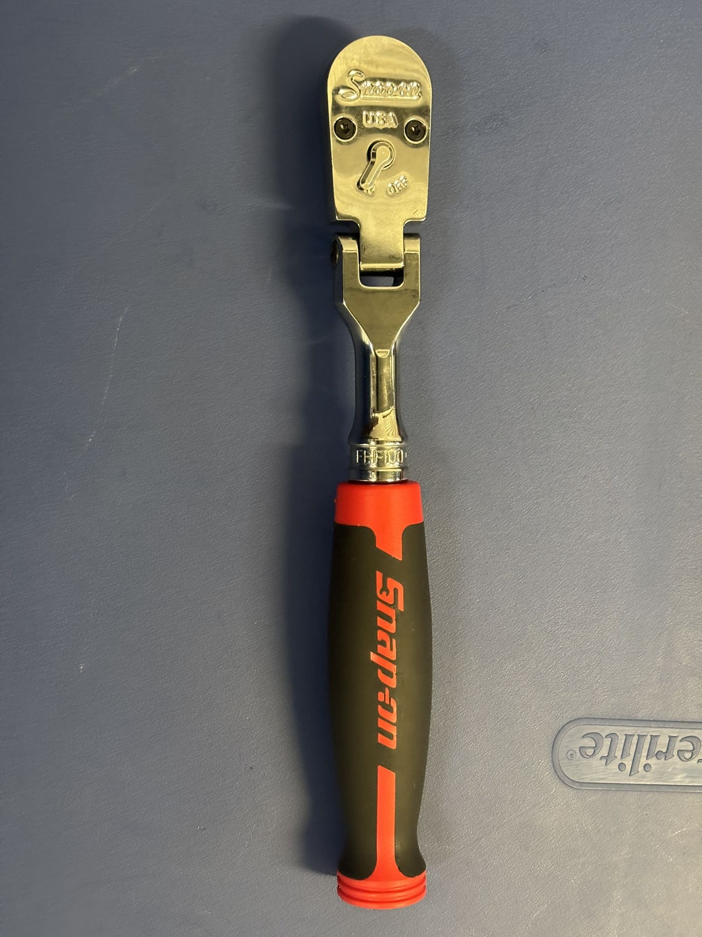 Snap-on Tools 3/8" Drive Cynergy™ Soft Grip Flex-Head Ratchet (Red)