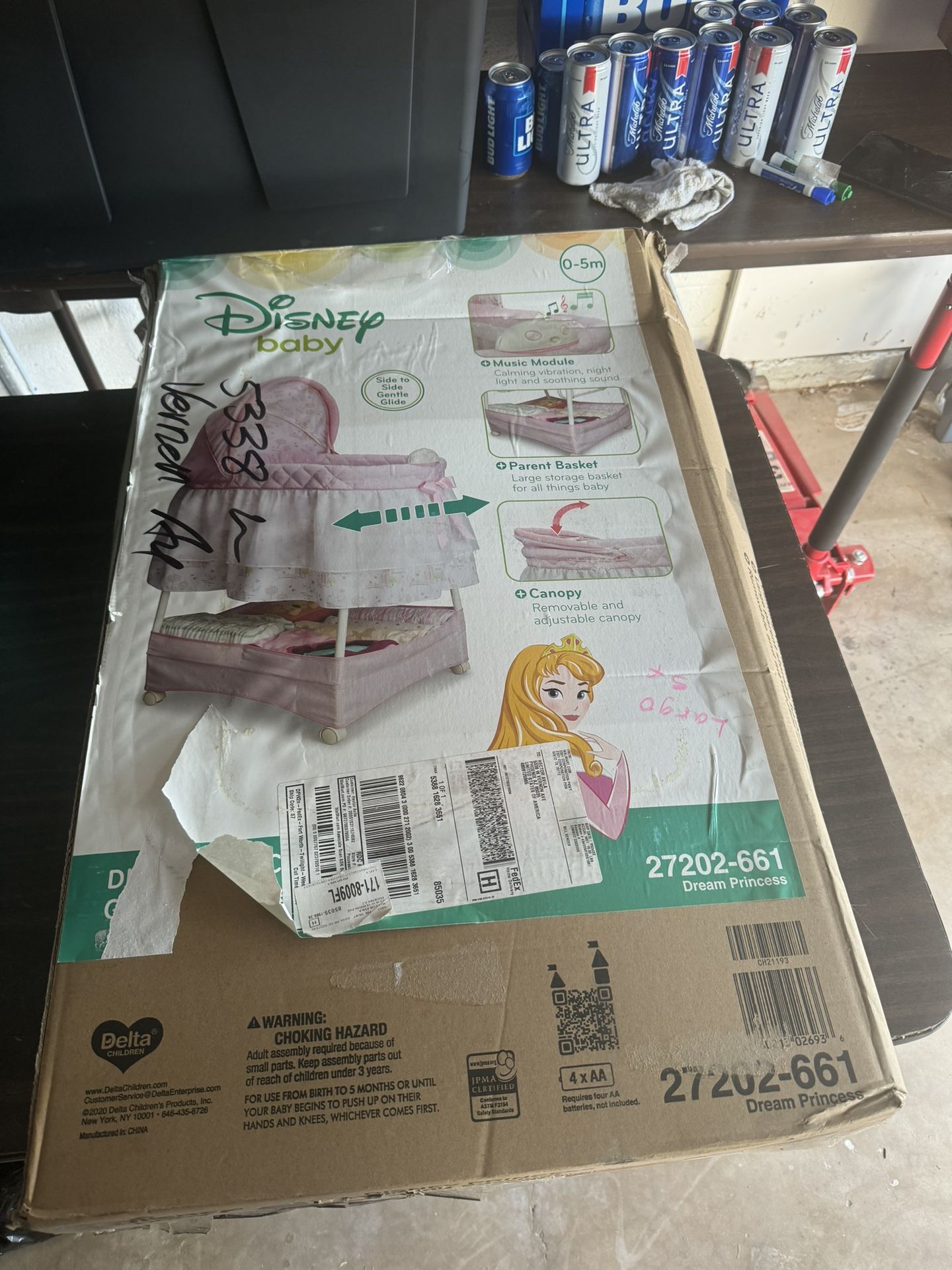 Disney Princess Gliding Bassinet