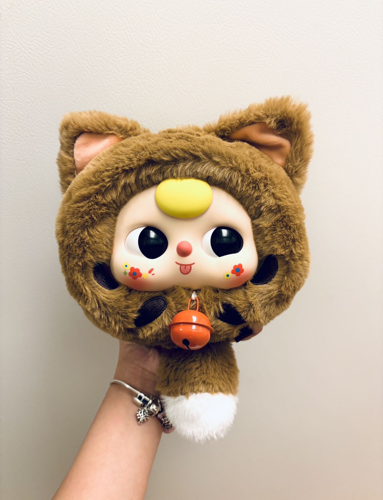 BABY THREE FORTUNE CAT ZIPPER BAG