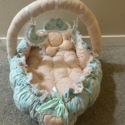 Hand Made Baby Nest 3 Pieces , Double Side , For Boy Or  Girl.