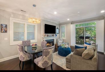 Glass dining table with 4 chairs