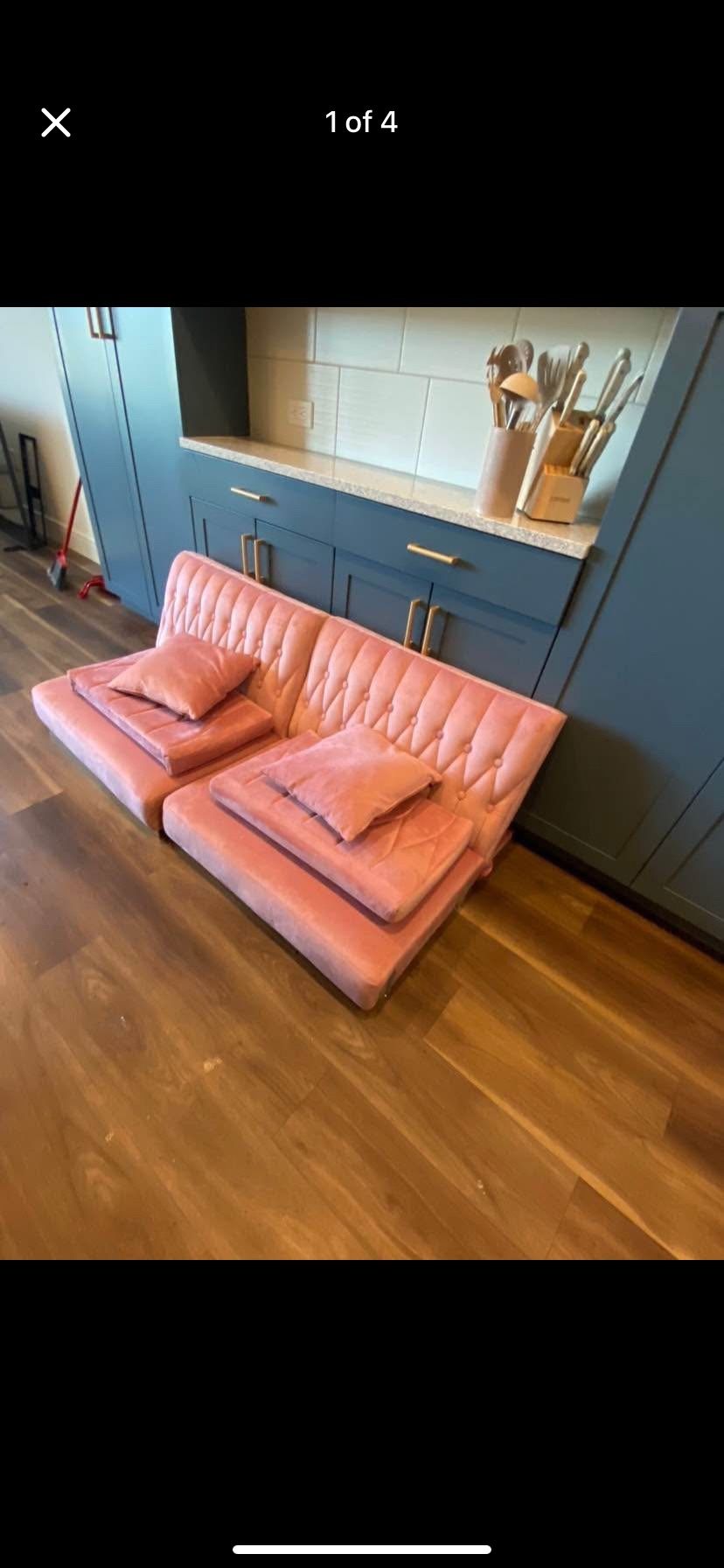 Pink Futon Couch