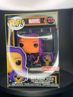 Funko Pop! Vinyl: Marvel: Kate Bishop with Lucky (Black Light) #1212