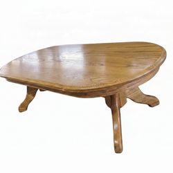 Oak Oval Coffee Table 